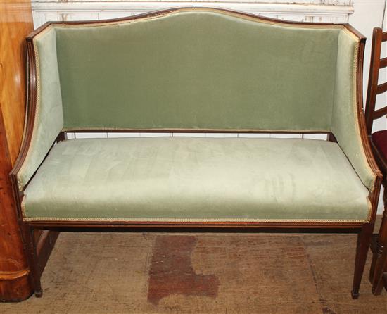 Edwardian inlaid sofa(-)